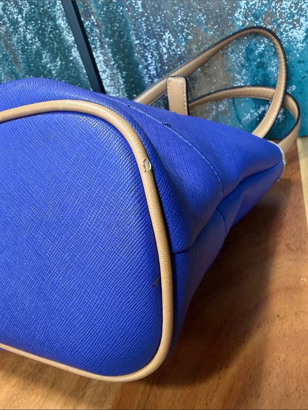 Gianni Bernini 2010’s Dopamine Dressing Royal Blue Tote Bag (EUC)